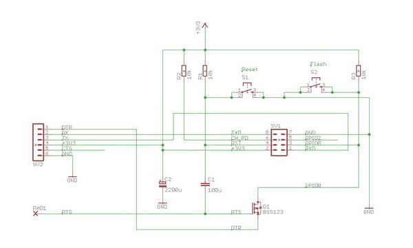 ESP-01 - Programmer - Click für größere Auflösung